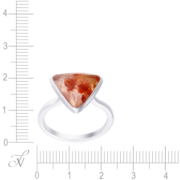 Кольцо с кварцами из серебра (арт. 758382)