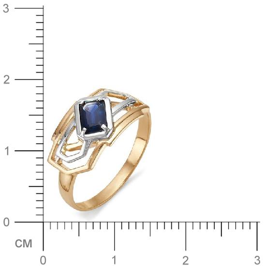Кольцо с сапфиром из красного золота (арт. 810612)