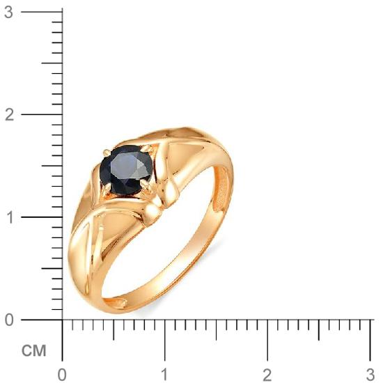Кольцо с сапфиром из красного золота (арт. 810743)
