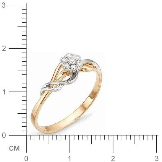 Кольцо с бриллиантом из красного золота (арт. 811100)