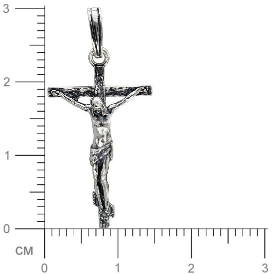 Крестик из чернёного серебра (арт. 821093)