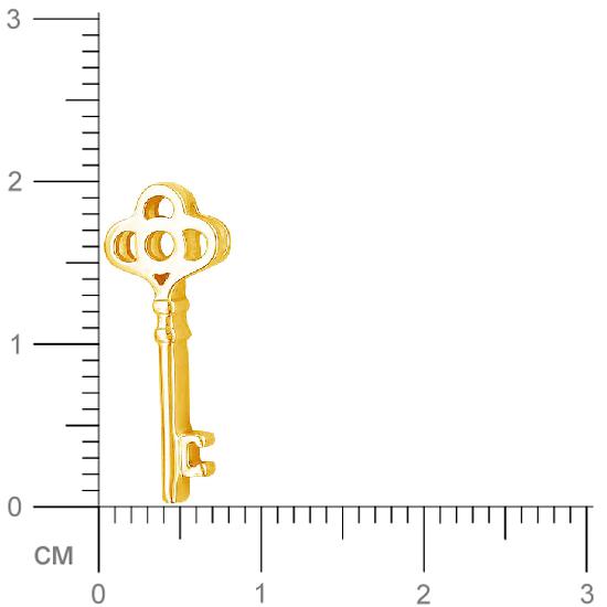 Подвеска Ключик из желтого золота (арт. 821543)