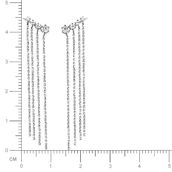 Серьги с фианитами из серебра (арт. 828561)