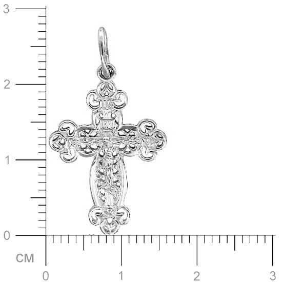 Крестик из серебра (арт. 832255)