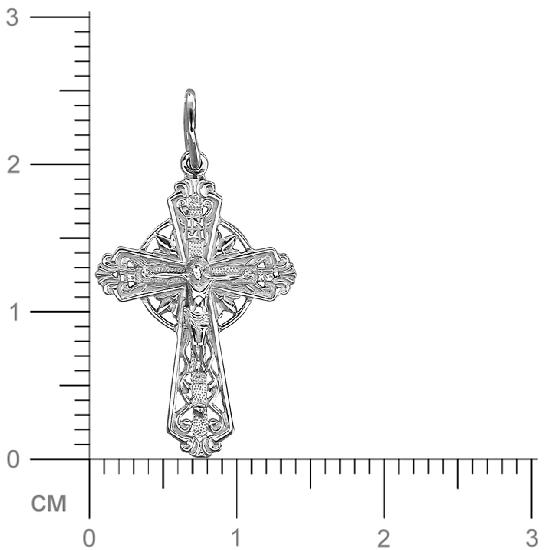 Крестик из серебра (арт. 832257)