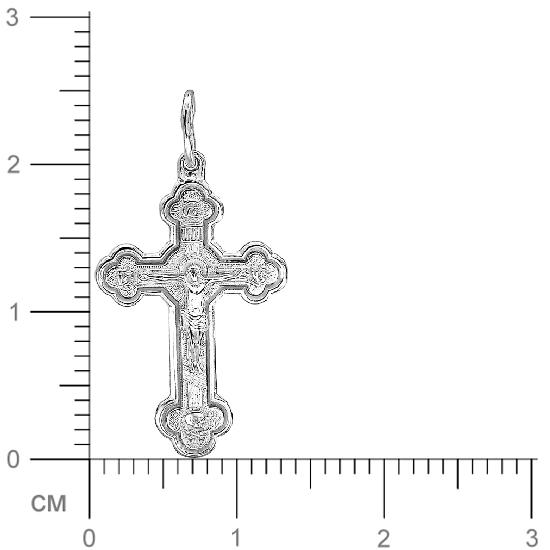 Крестик из серебра (арт. 832414)