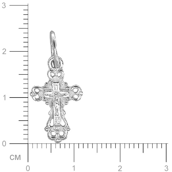 Крестик из серебра (арт. 832416)