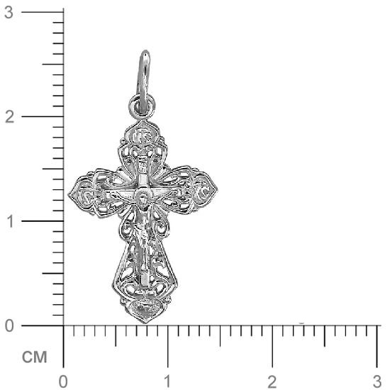 Крестик из серебра (арт. 832417)
