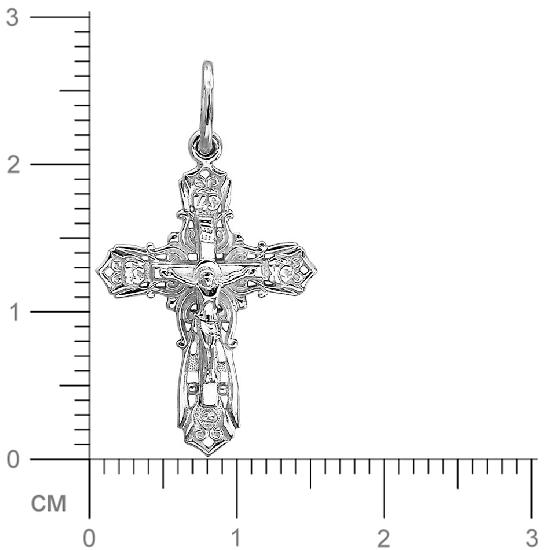 Крестик из серебра (арт. 832418)