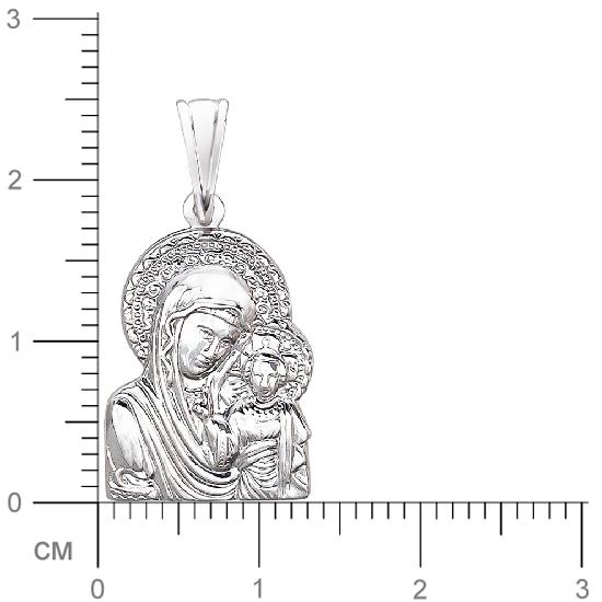 Подвеска-иконка "Богородица Казанская" из серебра (арт. 832979)
