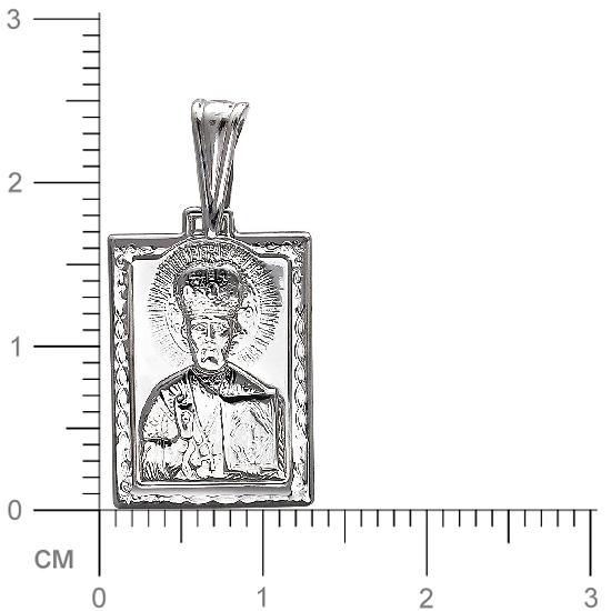 Подвеска-иконка "Николай Чудотворец" из серебра (арт. 833987)