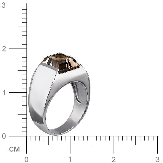 Кольцо с раухтопазом из серебра (арт. 834221)