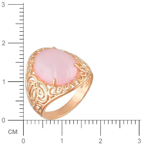 Кольцо с кварцами из серебра с позолотой (арт. 844316)
