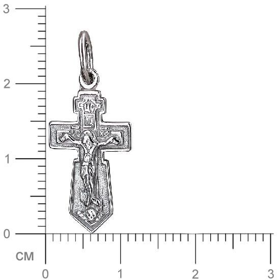 Крестик из серебра (арт. 845046)