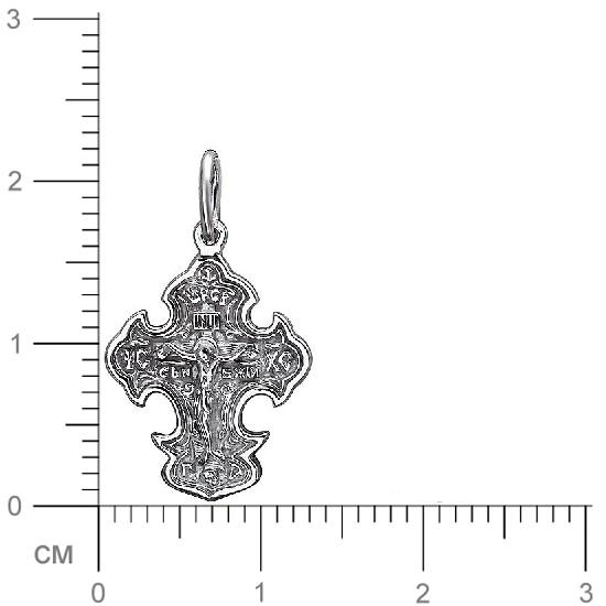 Крестик из серебра (арт. 845396)