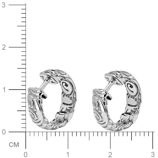 Серьги коллекции Totem  Fox/Лиса из серебра. Диаметр 12 мм. (арт. 890027)