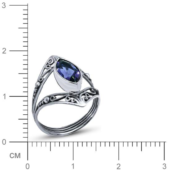 Кольцо с аметистами из серебра (арт. 904377)