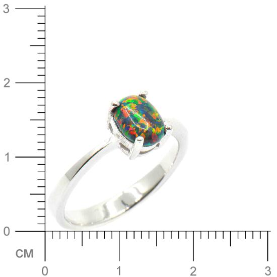 Кольцо с опалами из серебра (арт. 904609)