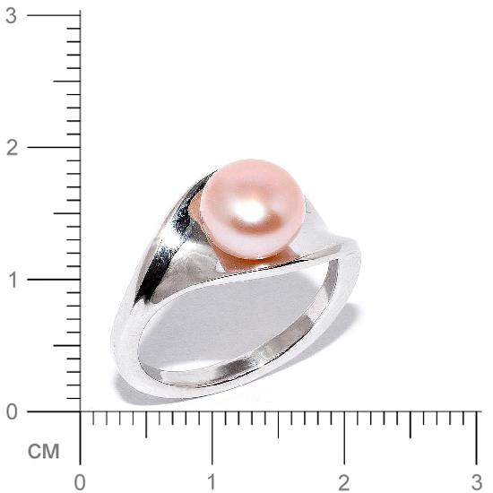 Кольцо с жемчугом из серебра (арт. 905466)