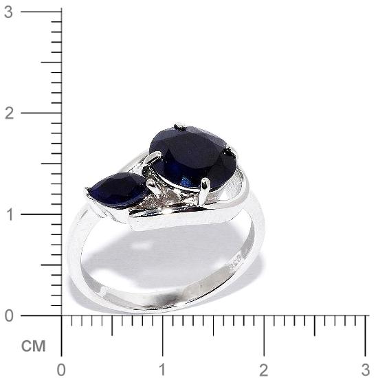 Кольцо с сапфирами из серебра (арт. 905780)