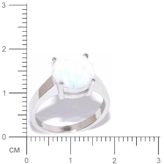 Кольцо с опалами из серебра (арт. 906562)