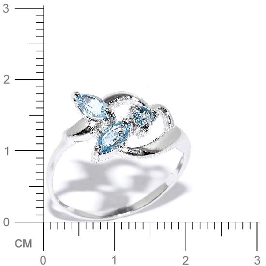 Кольцо с топазами из серебра (арт. 906797)
