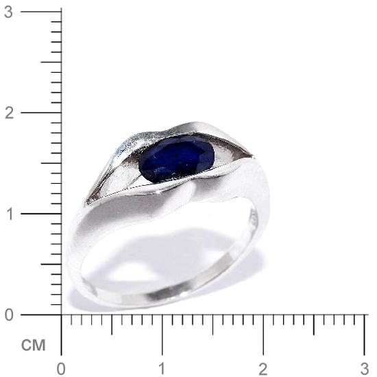 Кольцо с сапфирами из серебра (арт. 907567)