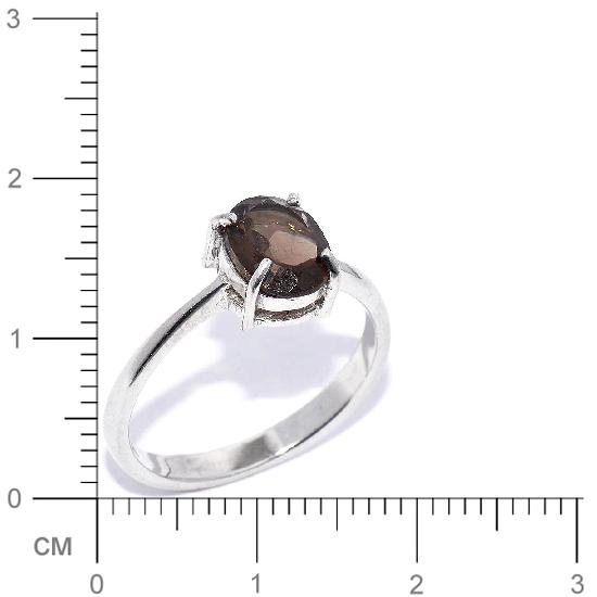 Кольцо с раухтопазами из серебра (арт. 907871)