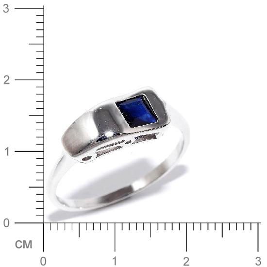 Кольцо с сапфирами из серебра (арт. 908189)