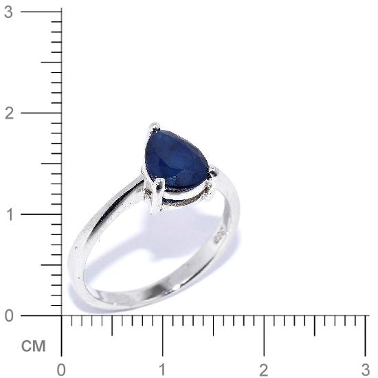 Кольцо с сапфирами из серебра (арт. 908514)