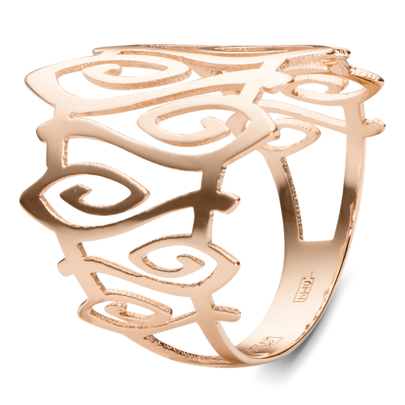 Кольцо из красного золота  (арт. 350694)