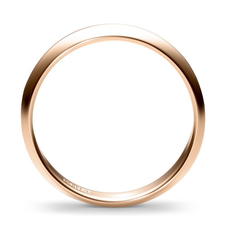 Обручальное кольцо из красного золота  (арт. 351627)