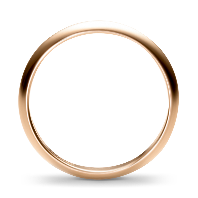 Обручальное кольцо из красного золота  (арт. 351628)