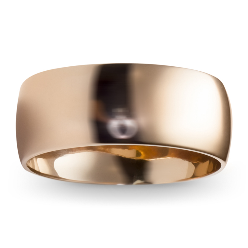 Обручальное кольцо из красного золота  (арт. 351632)