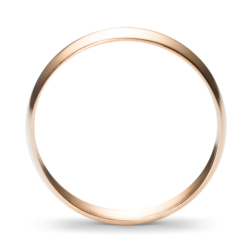 Обручальное кольцо из красного золота  (арт. 351635)
