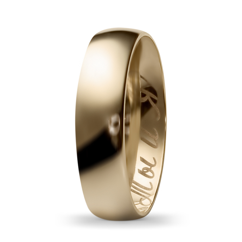Обручальное кольцо из жёлтого золота  (арт. 351668)