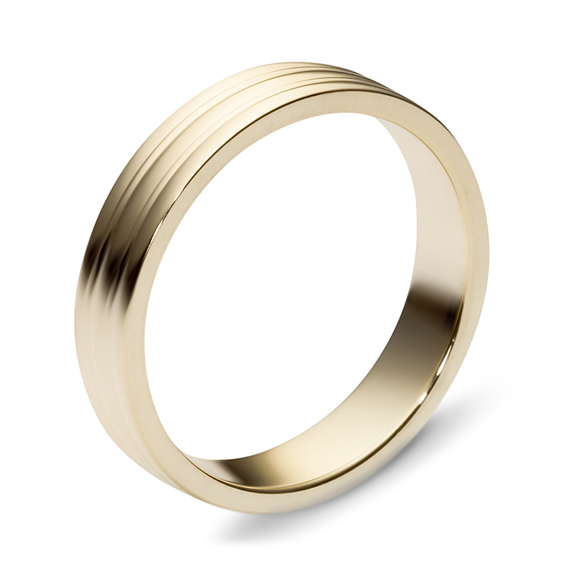Обручальное кольцо из жёлтого золота  (арт. 351726)