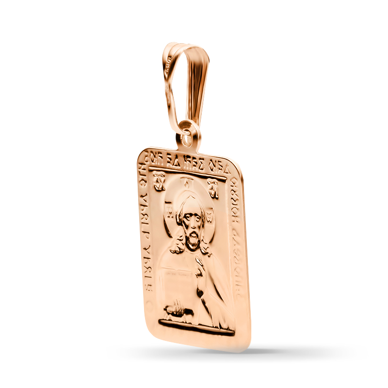 Подвеска-иконка "Господь Вседержитель" из красного золота (арт. 351831)