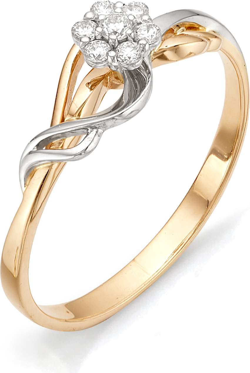 Кольцо с бриллиантом из красного золота (арт. 811100)