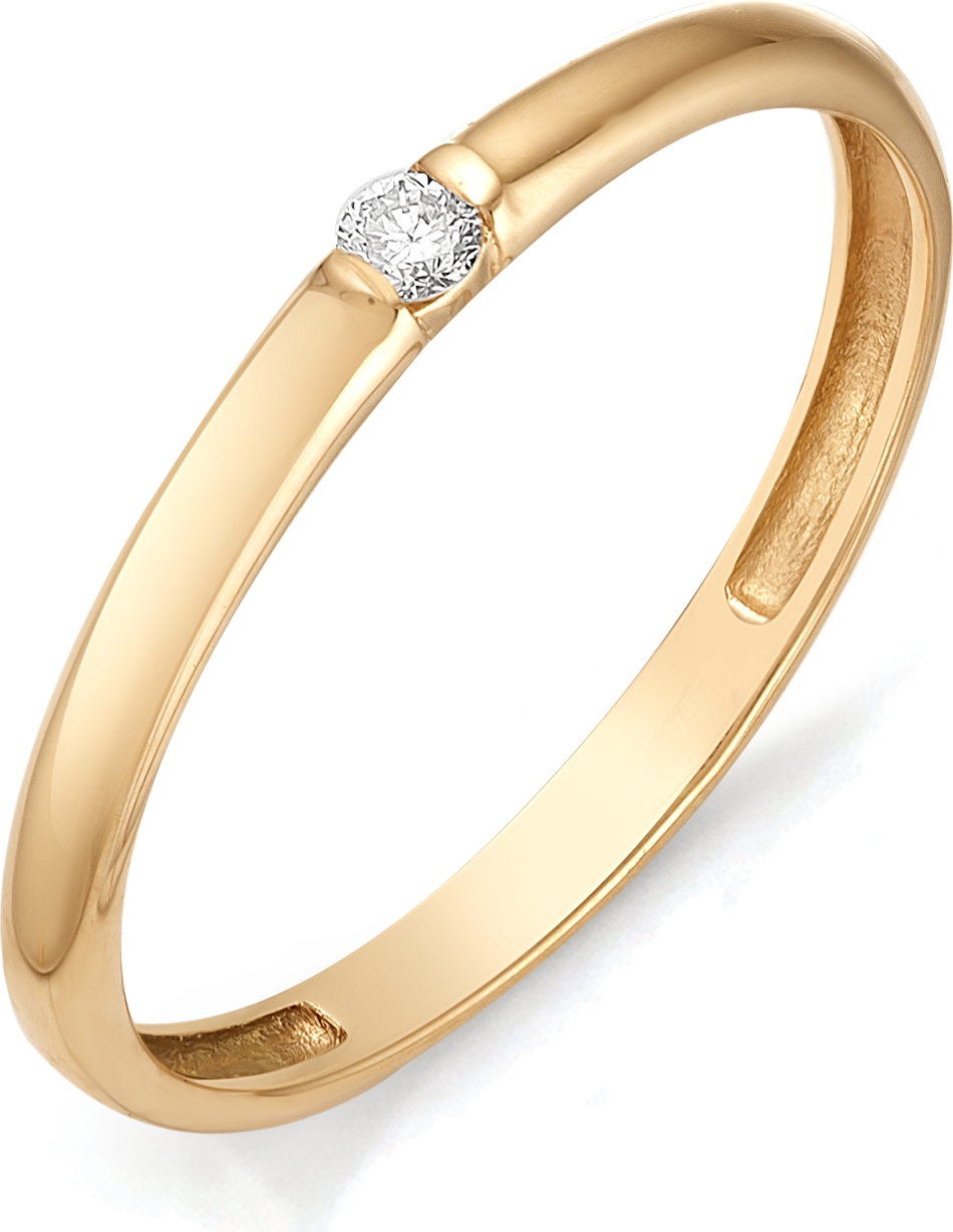 Кольцо с бриллиантом из красного золота (арт. 811259)