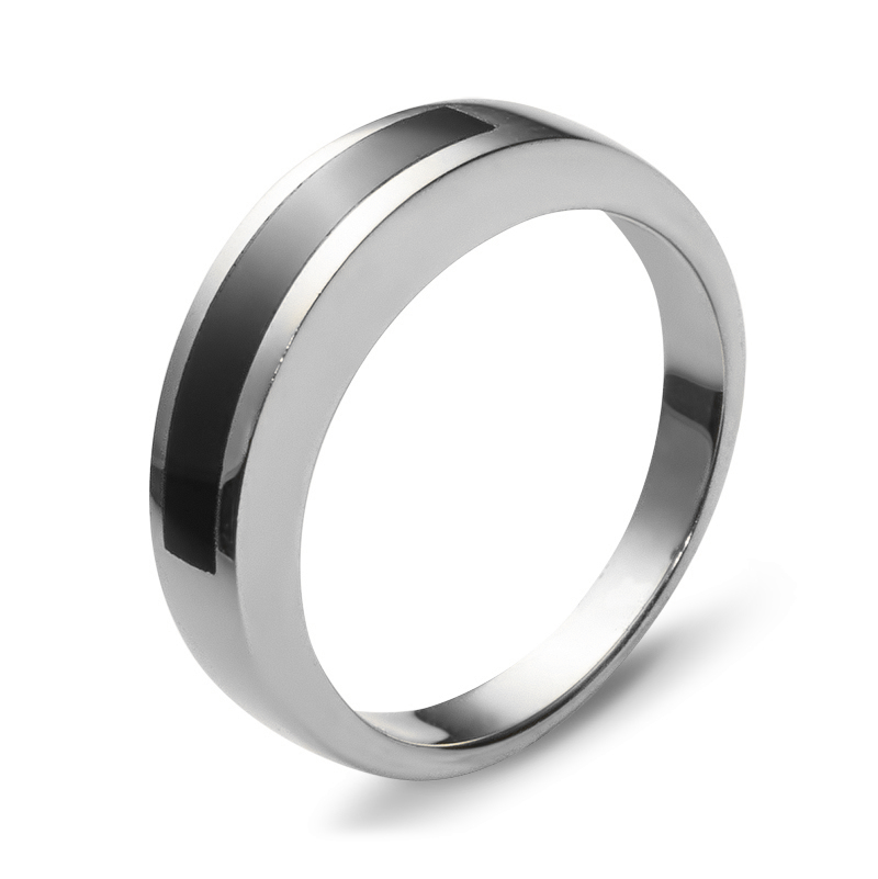Кольцо с ониксом из серебра (арт. 832823)