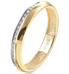 Кольцо с 25 бриллиантами из жёлтого золота (арт. 2041331)