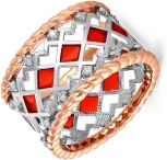 Кольцо с 24 бриллиантами из красного золота (арт. 2041422)