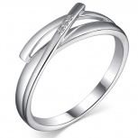 Кольцо с 3 бриллиантами из серебра (арт. 2055625)