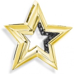 Подвеска Звезда с 10 бриллиантами из жёлтого золота (арт. 2160139)