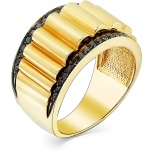 Кольцо с 42 бриллиантами из жёлтого золота (арт. 2165460)