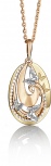 Подвеска Бабочки из комбинированного золота (арт. 2212922)