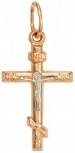Крестик из красного золота (арт. 2320103)