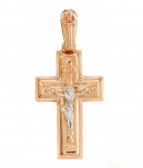 Крестик из красного золота (арт. 2320338)