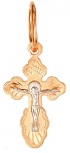 Крестик из красного золота (арт. 2320357)